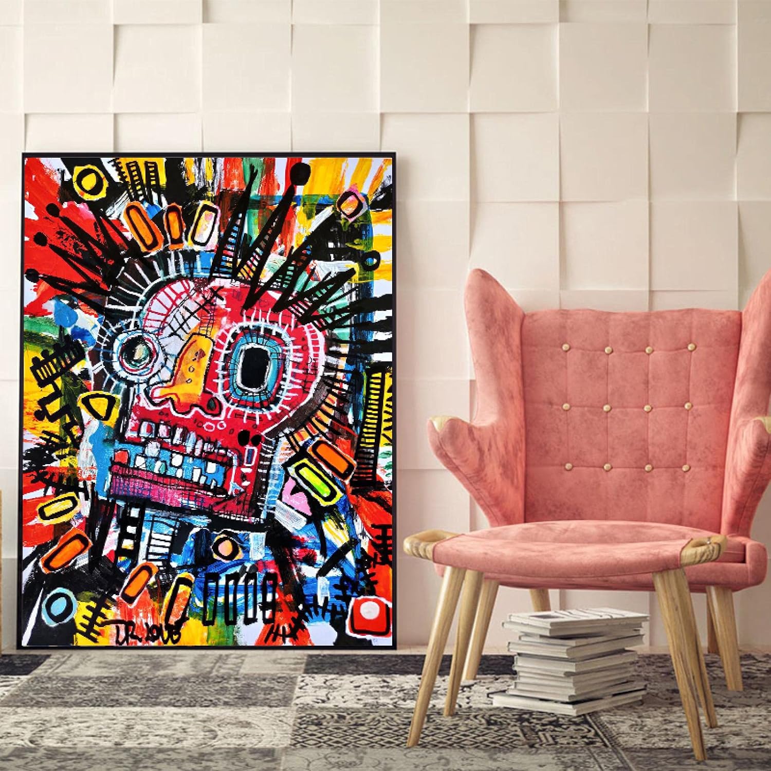 ジャンミシェルバスキア抽象絵画ファインアートキャンバス絵画